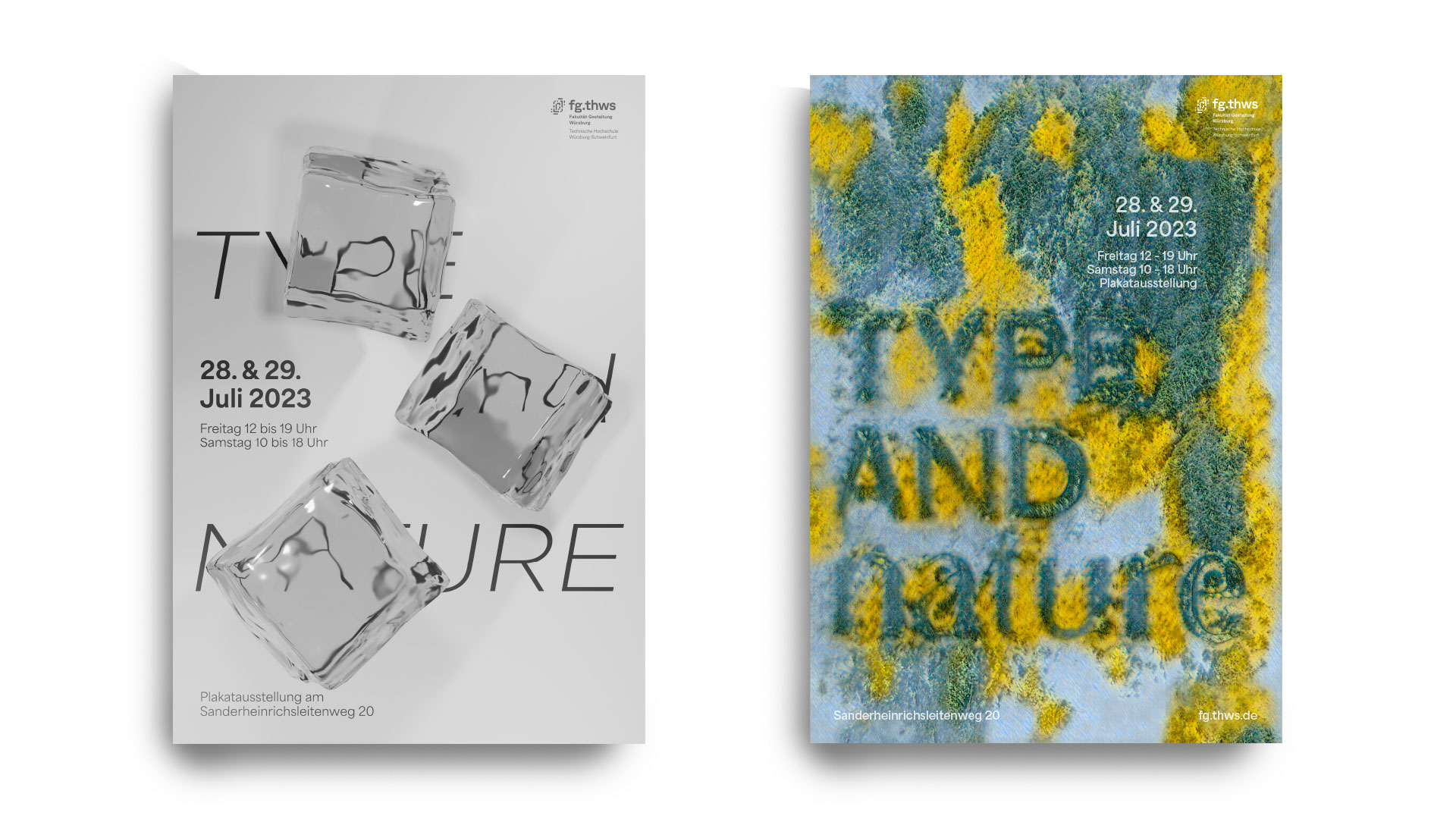 Type and Nature Plakate Favoriten von Elias Hansbauer