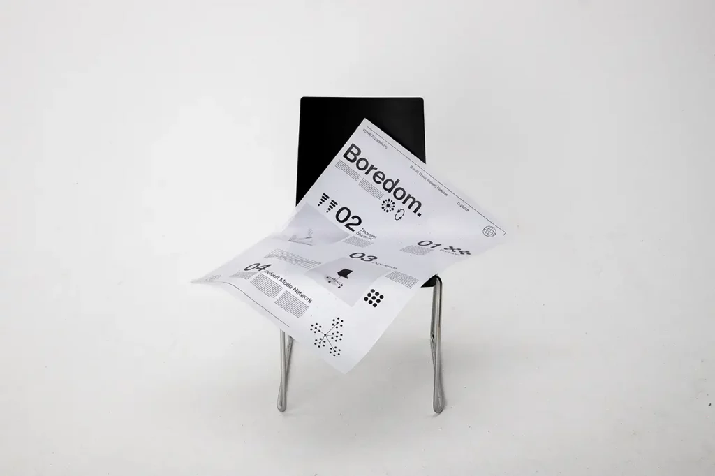 Boredom Langeweile Plakat von Elias Hansbauer