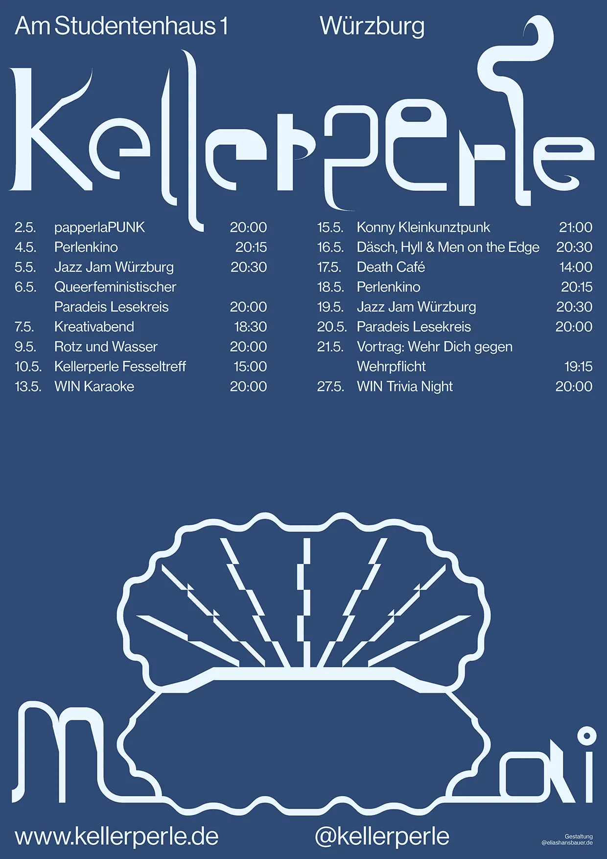 Kellerperle Würzburg Mai 2026 Plakat